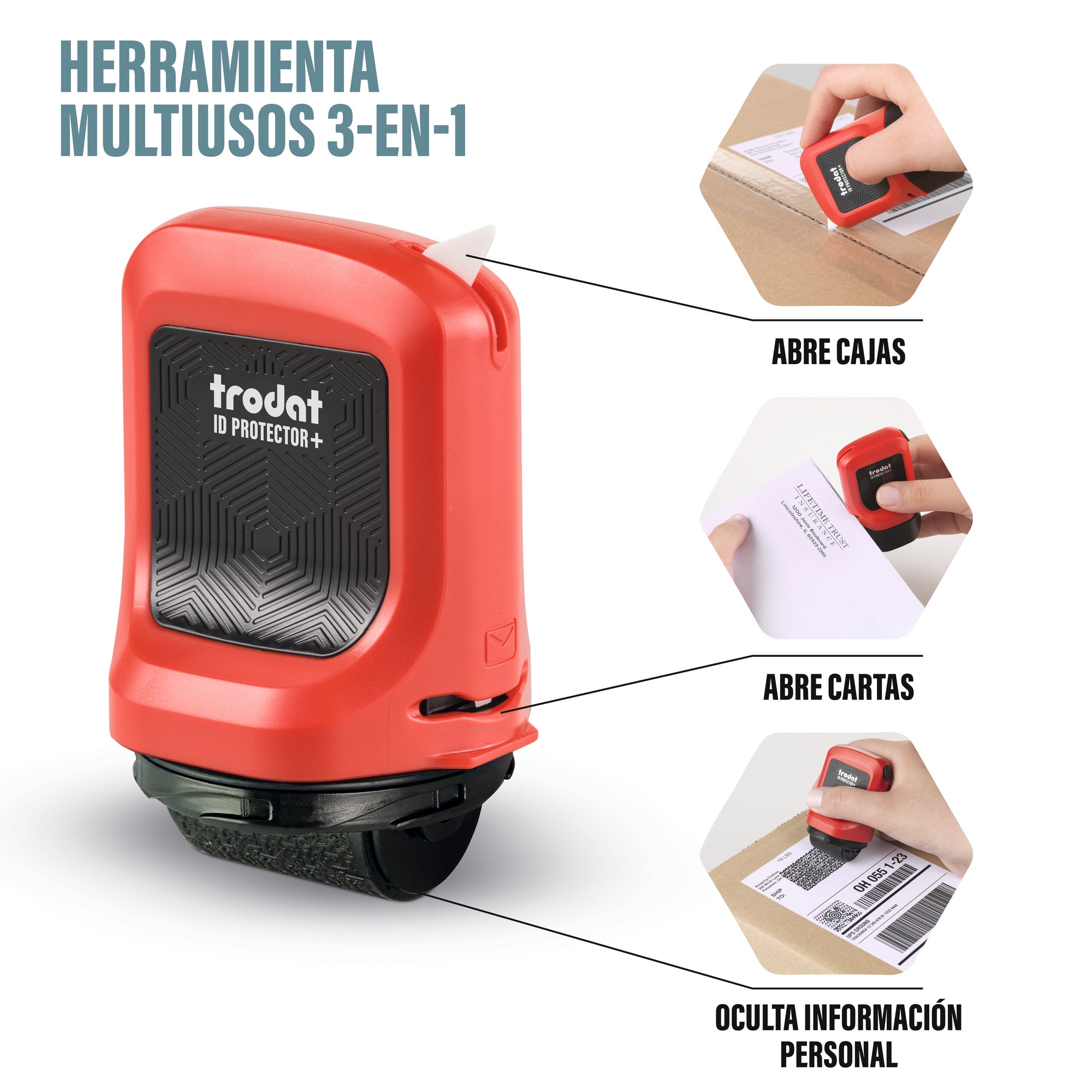 ID Preotector + Trodat (con abrecajas y sobres integrado)